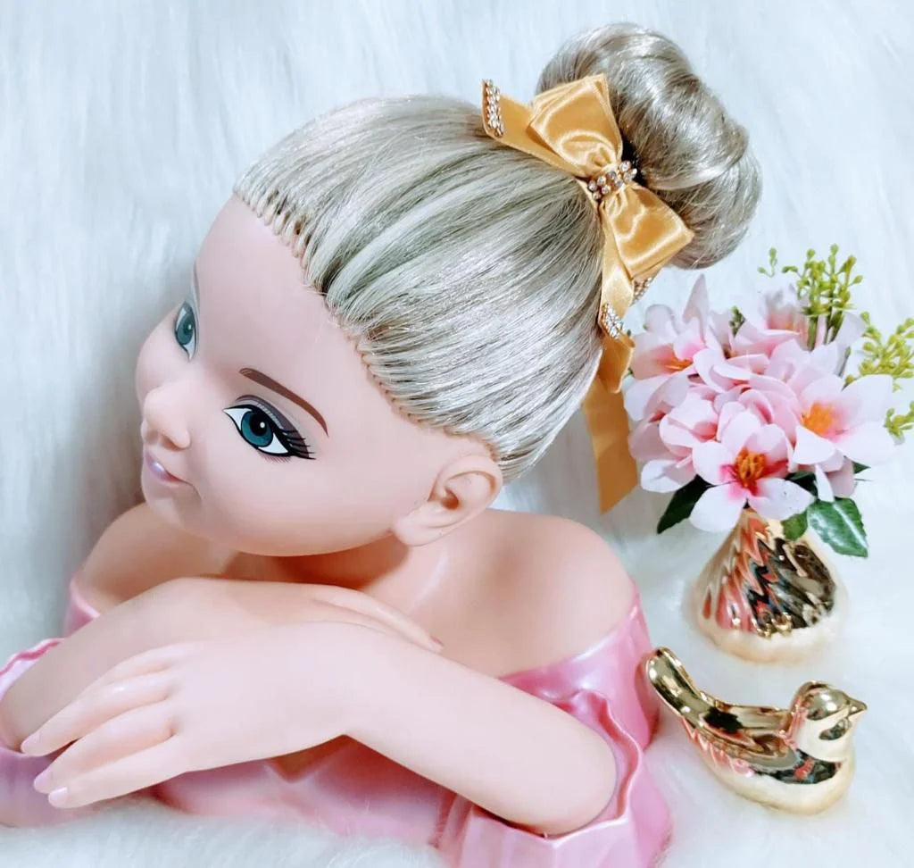 Porta Coque Dourado Laço Strass - Toque Delicado para Completar o Visual | Bebeloo Kids