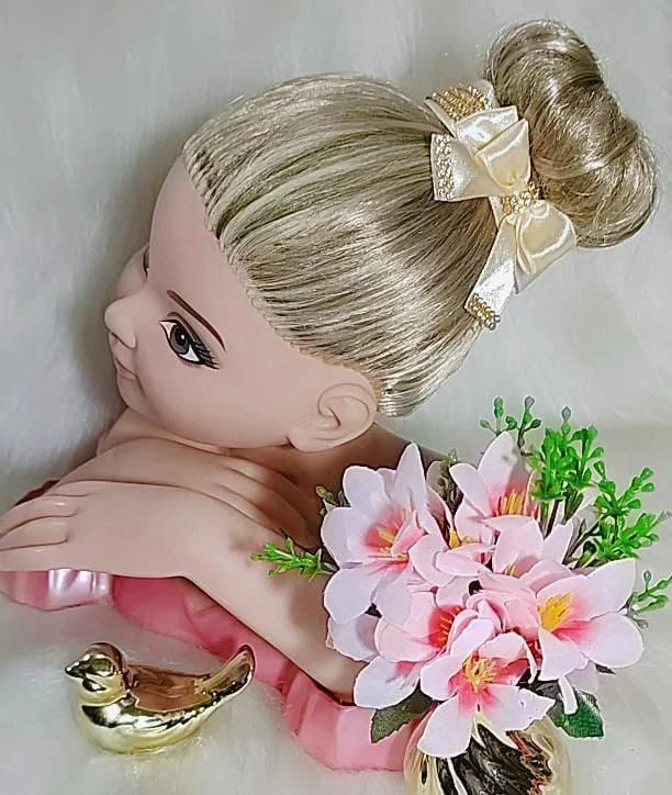 Porta Coque Marfim Laço Strass - Toque Delicado para Completar o Visual | Bebeloo Kids