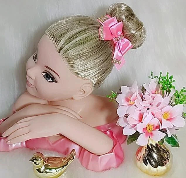 Porta Coque Rosa Chiclete Laço Strass - Toque Delicado para Completar o Visual | Bebeloo Kids