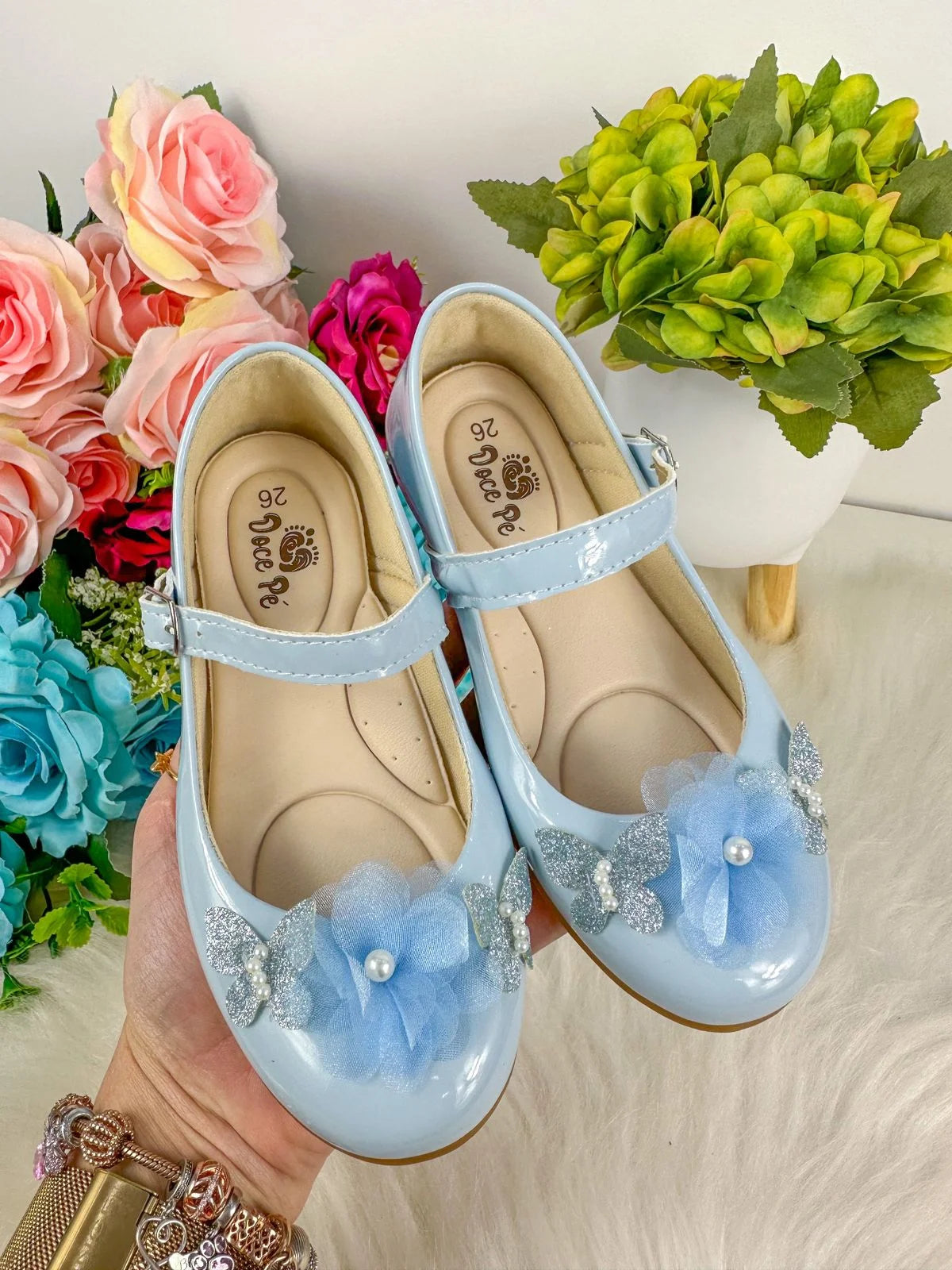 Sapatilha Doce Pe Jardim Encantado Azul Bebe - Diversão e Encanto para Brincar | Bebeloo Kids