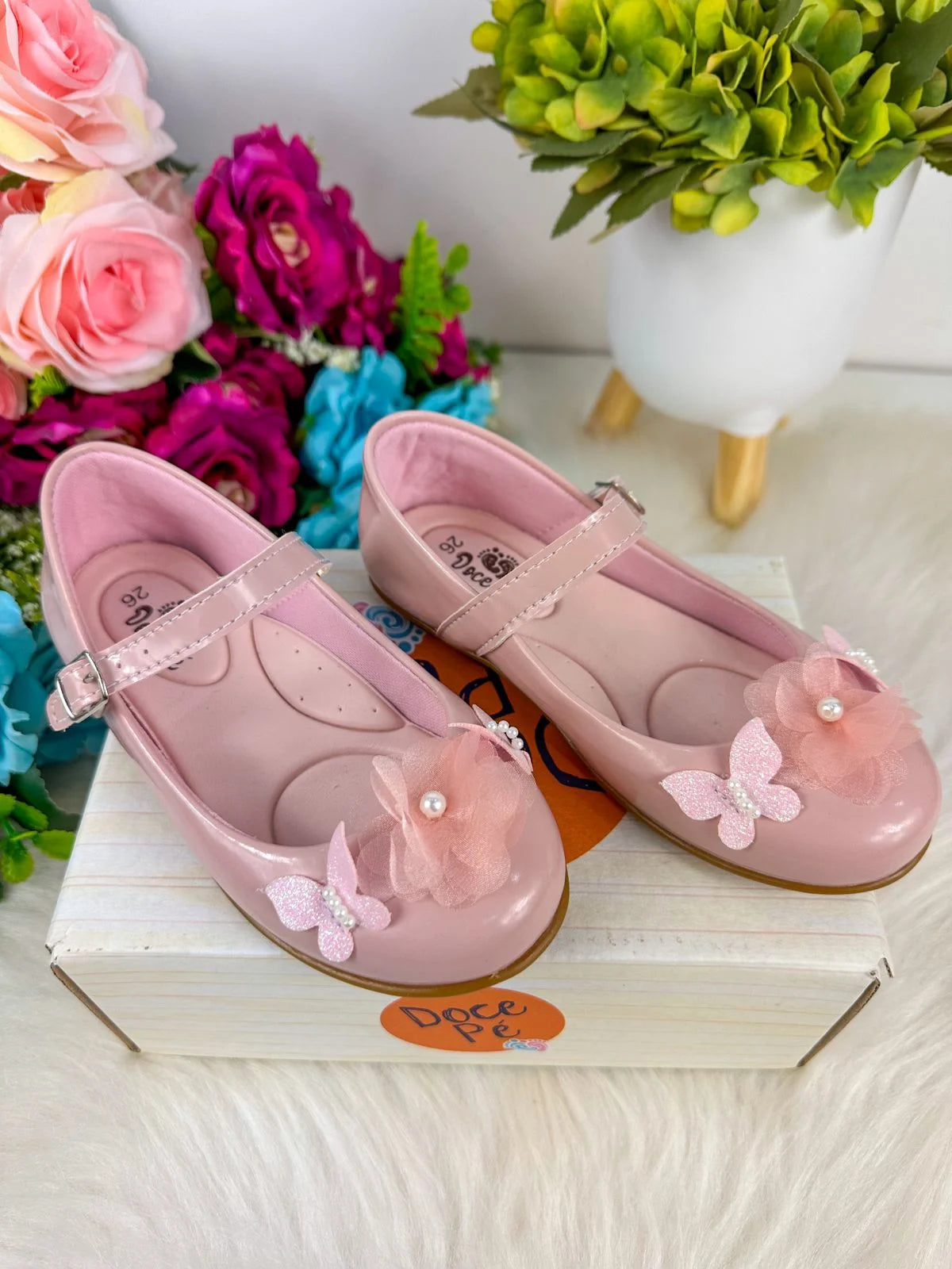 Sapatilha Doce Pe Jardim Encantado Nude - Rose | Bebeloo Kids