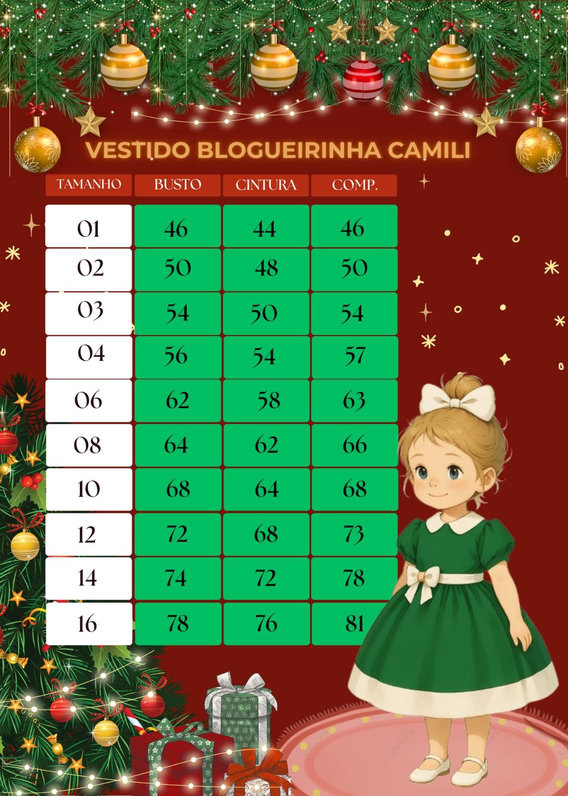 Vestido Blogueirinha Camile Verde - Natal - Leveza e Elegância para Meninas | Bebeloo Kids