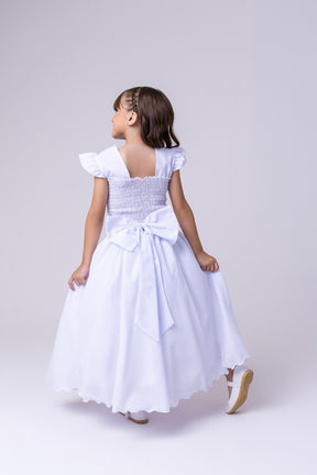 Vestido Ysa Kids Ariane Longo Branco - Leveza e Elegância para Meninas | Bebeloo Kids