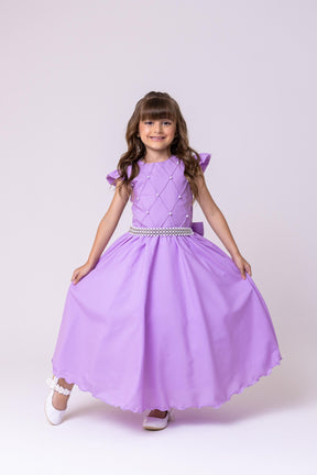 Vestido Ysa Kids Ariane Longo Lilás - Leveza e Elegância para Meninas | Bebeloo Kids