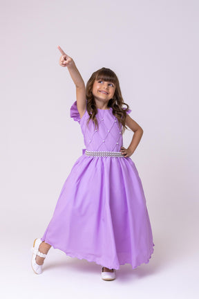 Vestido Ysa Kids Ariane Longo Lilás - Leveza e Elegância para Meninas | Bebeloo Kids