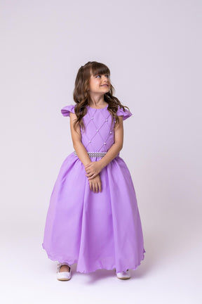 Vestido Ysa Kids Ariane Longo Lilás - Leveza e Elegância para Meninas | Bebeloo Kids