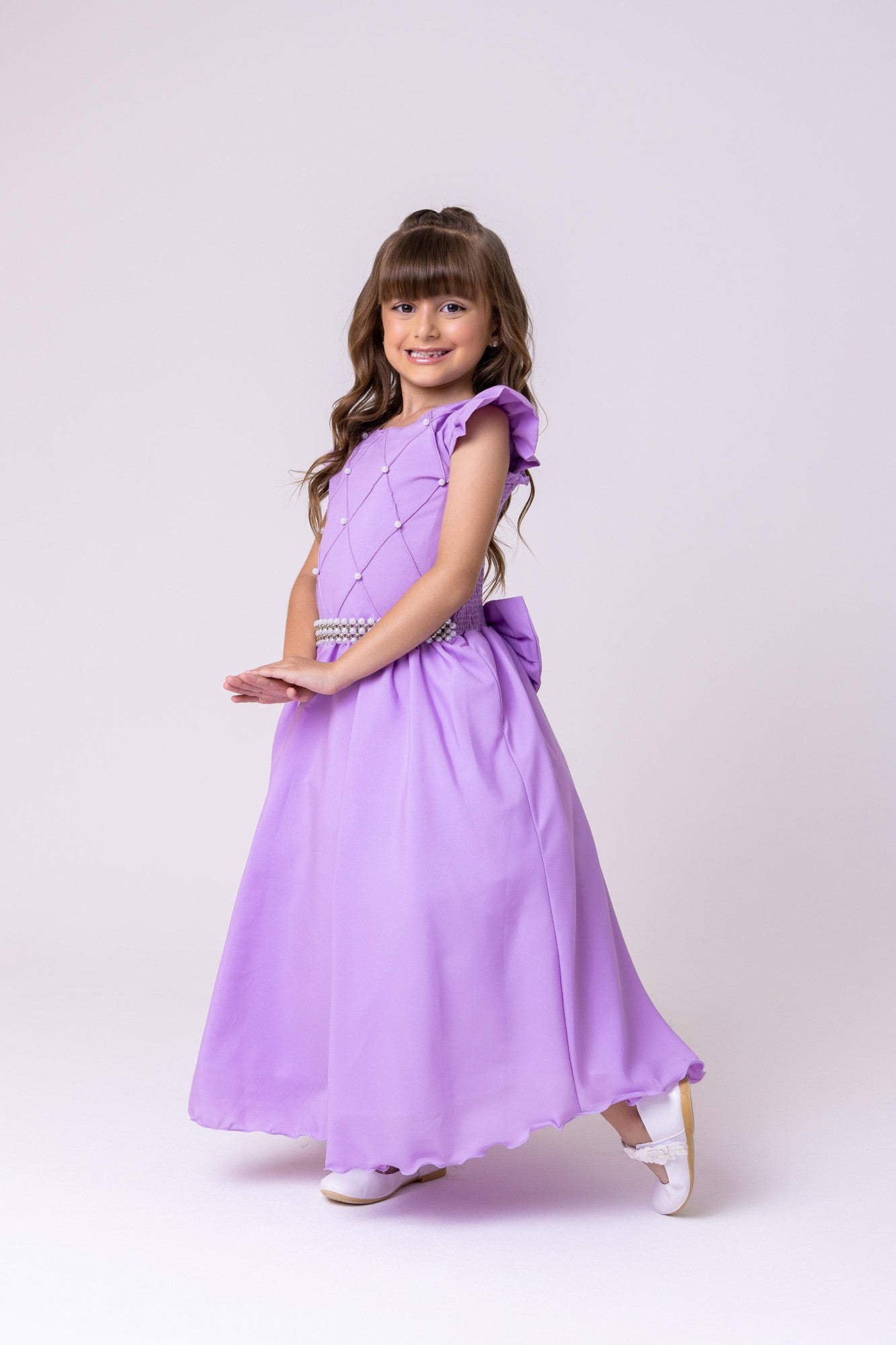 Vestido Ysa Kids Ariane Longo Lilás - Leveza e Elegância para Meninas | Bebeloo Kids