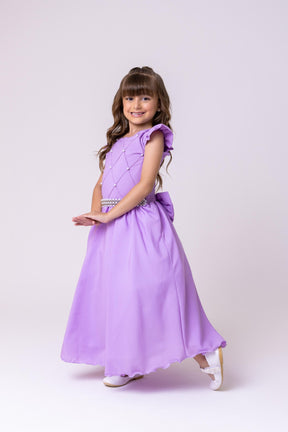 Vestido Ysa Kids Ariane Longo Lilás - Leveza e Elegância para Meninas | Bebeloo Kids