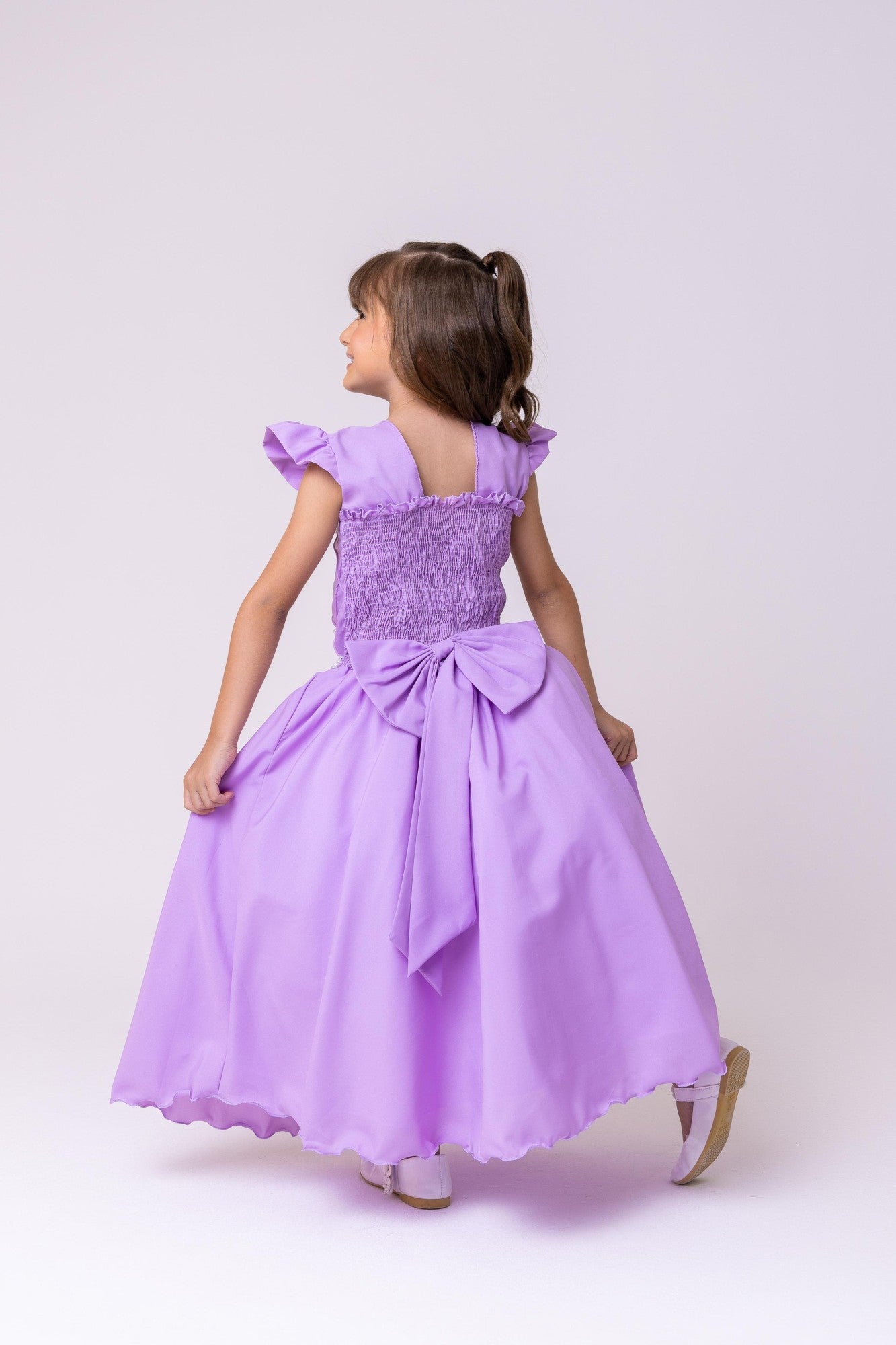 Vestido Ysa Kids Ariane Longo Lilás - Leveza e Elegância para Meninas | Bebeloo Kids