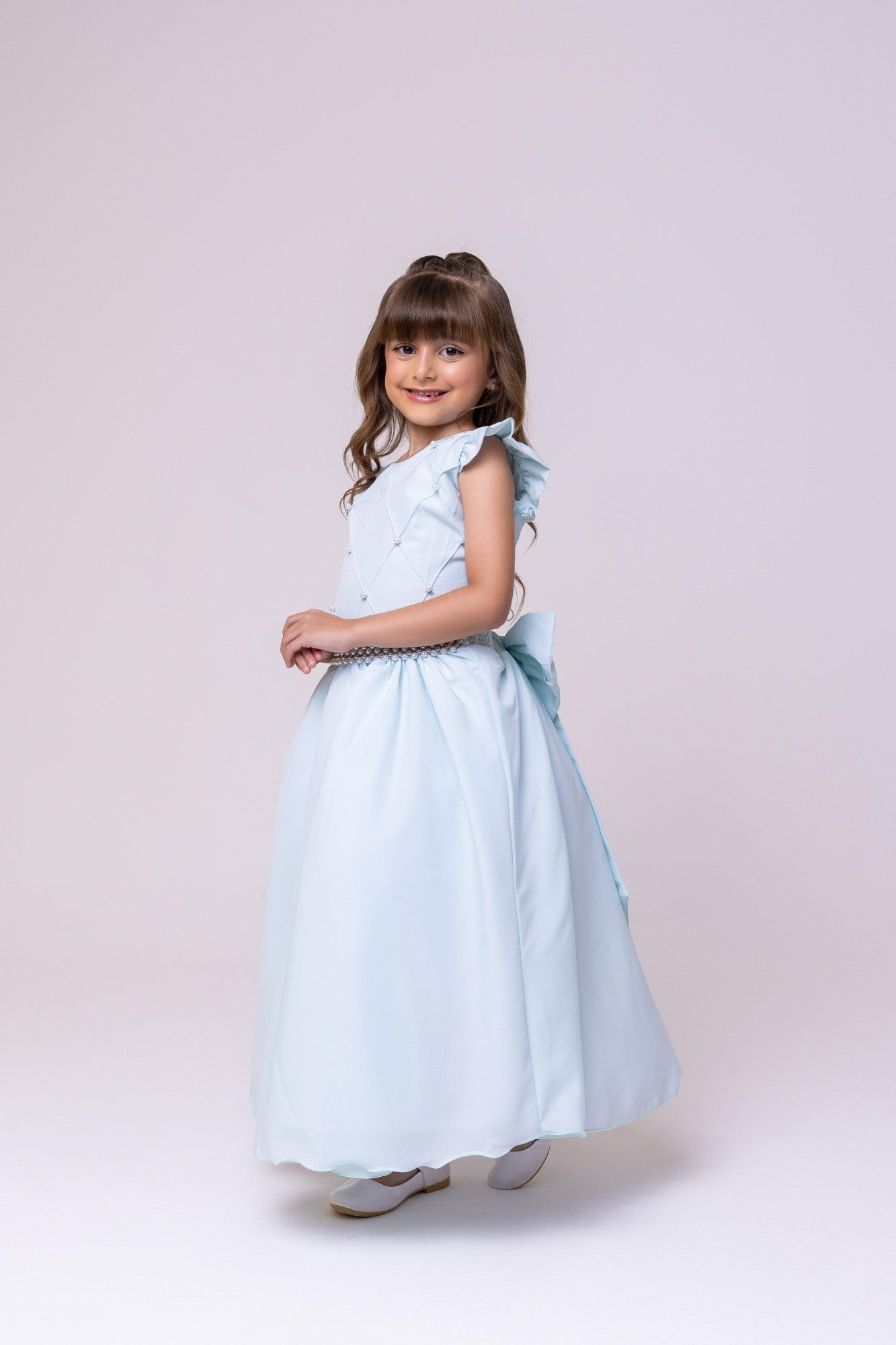Vestido Ysa Kids Ariane Longo Verde Porto Fino - Leveza e Elegância para Meninas | Bebeloo Kids