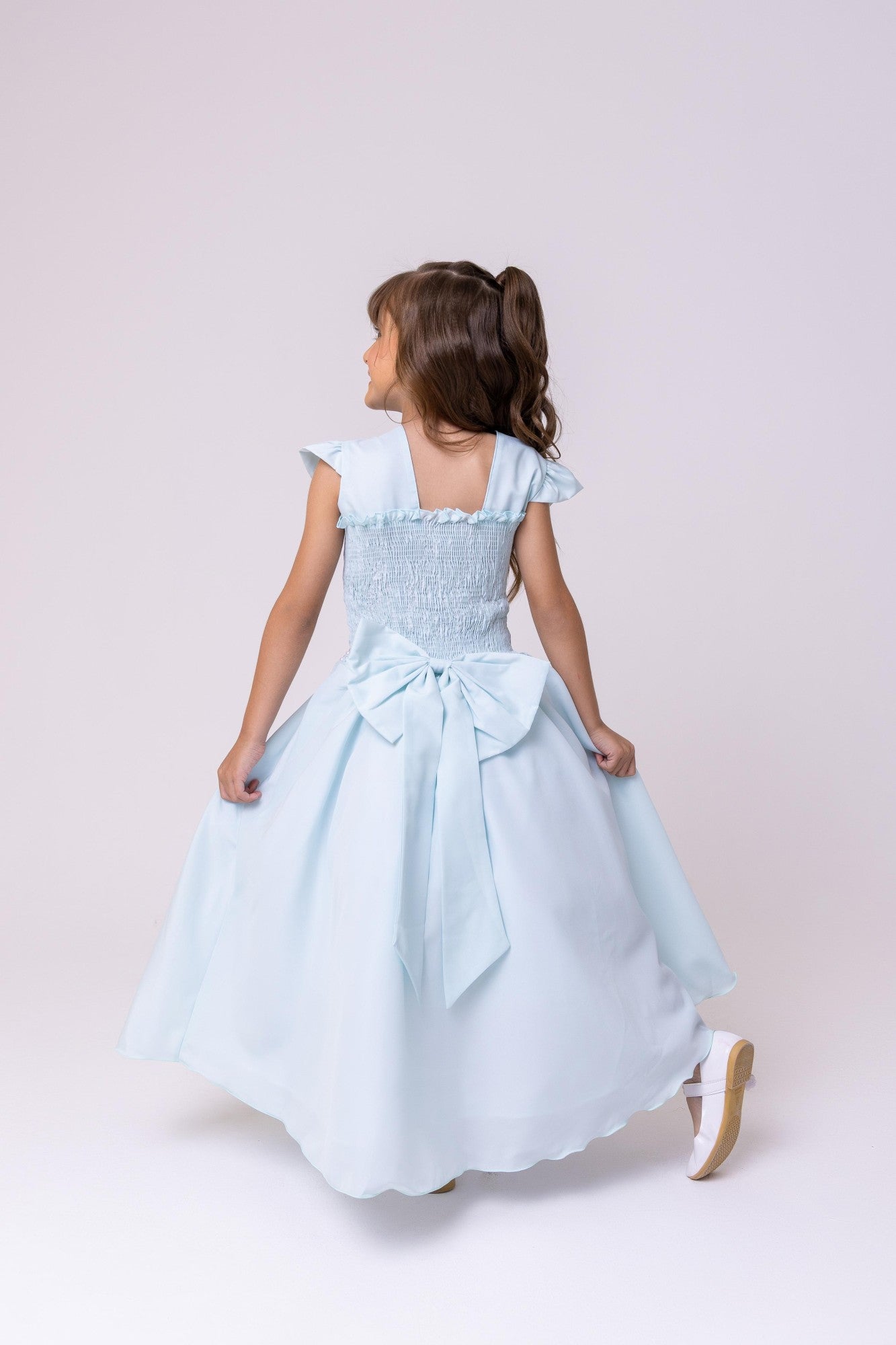 Vestido Ysa Kids Ariane Longo Verde Porto Fino - Leveza e Elegância para Meninas | Bebeloo Kids