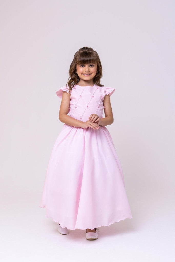 Vestido Ysa Kids Ariane Longo Rosa Bebe - Leveza e Elegância para Meninas | Bebeloo Kids