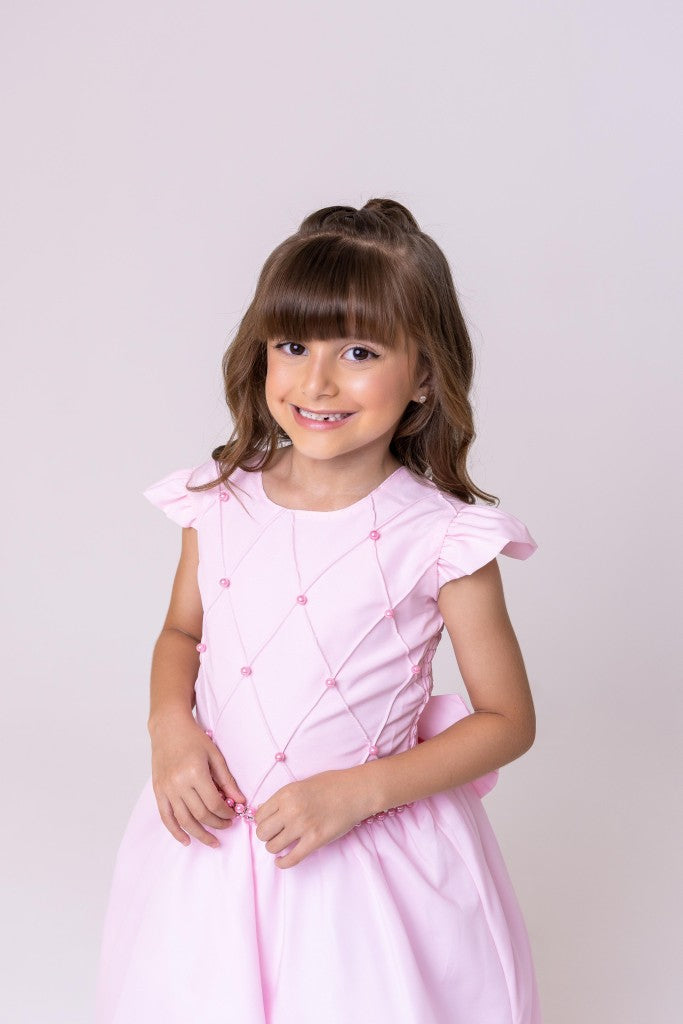 Vestido Ysa Kids Ariane Longo Rosa Bebe - Leveza e Elegância para Meninas | Bebeloo Kids