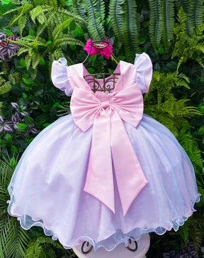 Vestido Tematicos Ysa Kids Lilo Stitch Rosa Bebe com Led - Leveza e Elegância para Meninas | Bebeloo Kids