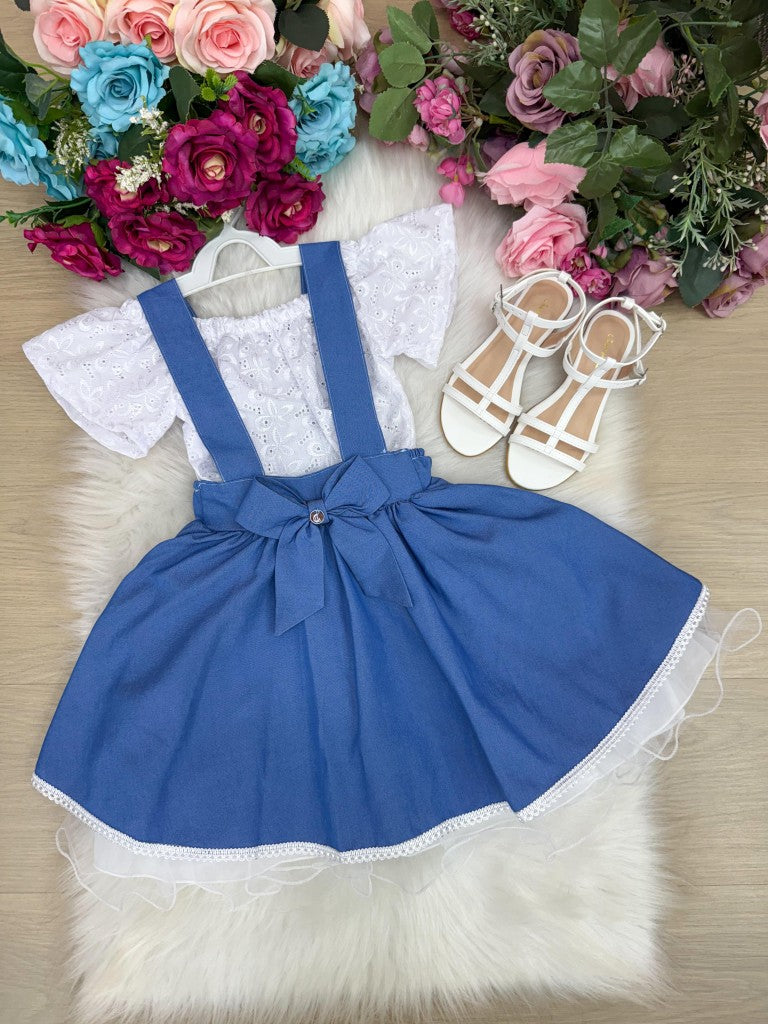 Vestido Banana Club Salopete Virginia - Leveza e Elegância para Meninas | Bebeloo Kids