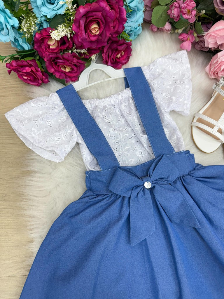 Vestido Banana Club Salopete Virginia - Leveza e Elegância para Meninas | Bebeloo Kids