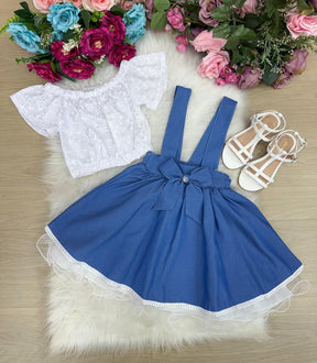 Vestido Banana Club Salopete Virginia - Leveza e Elegância para Meninas | Bebeloo Kids