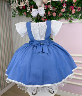 Vestido Banana Club Salopete Virginia - Leveza e Elegância para Meninas | Bebeloo Kids
