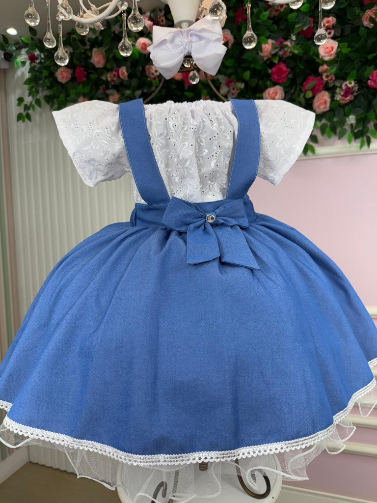 Vestido Banana Club Salopete Virginia - Leveza e Elegância para Meninas | Bebeloo Kids