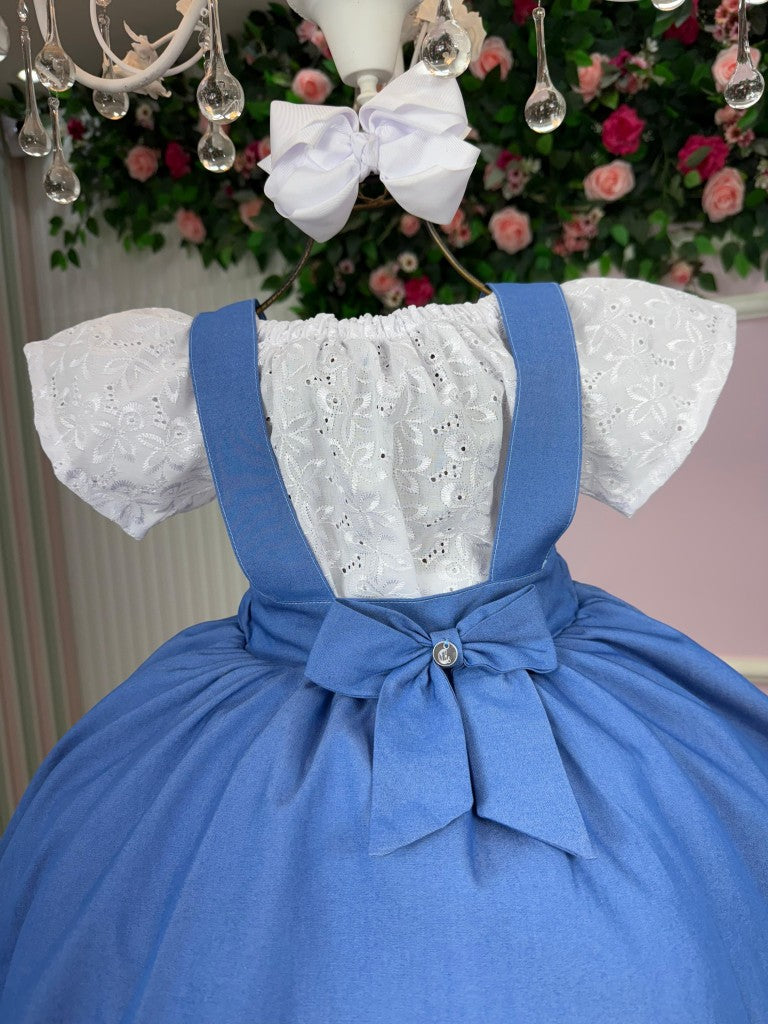 Vestido Banana Club Salopete Virginia - Leveza e Elegância para Meninas | Bebeloo Kids
