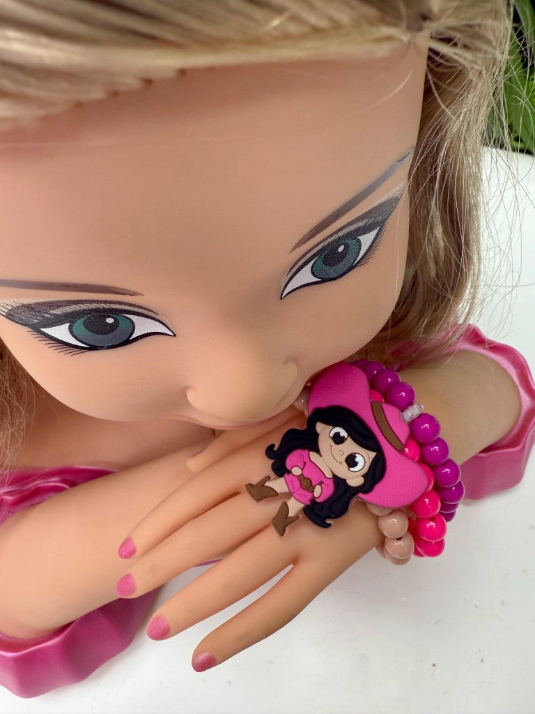Laço Tematico Ana Castela + Pulseira Pink - Toque Delicado para Completar o Visual | Bebeloo Kids