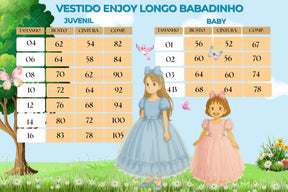 Vestido Enjoy Longo Branco Babadinho - Leveza e Elegância para Meninas | Bebeloo Kids