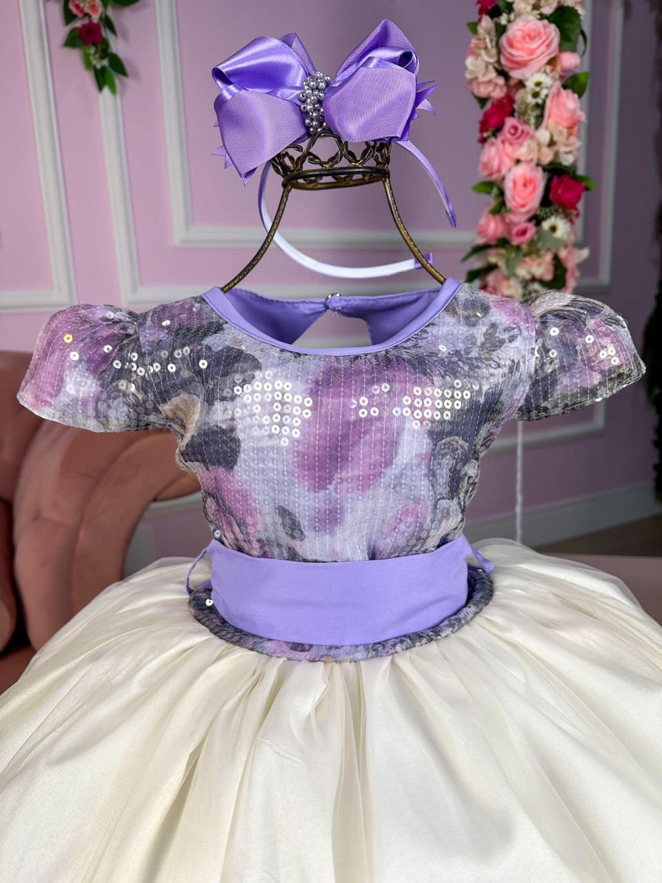 Vestido Marie Saia Off Peito Florido Lilas (VESTMARIESAIOFFPTFLRLL)