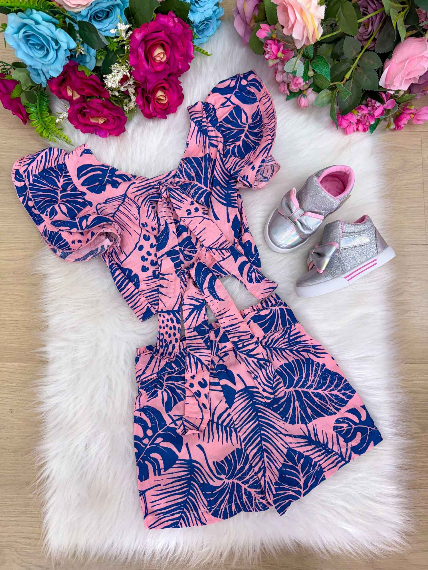 Conjunto Banana Club Joana Rosa - Estilo Delicado para o Dia a Dia | Bebeloo Kids