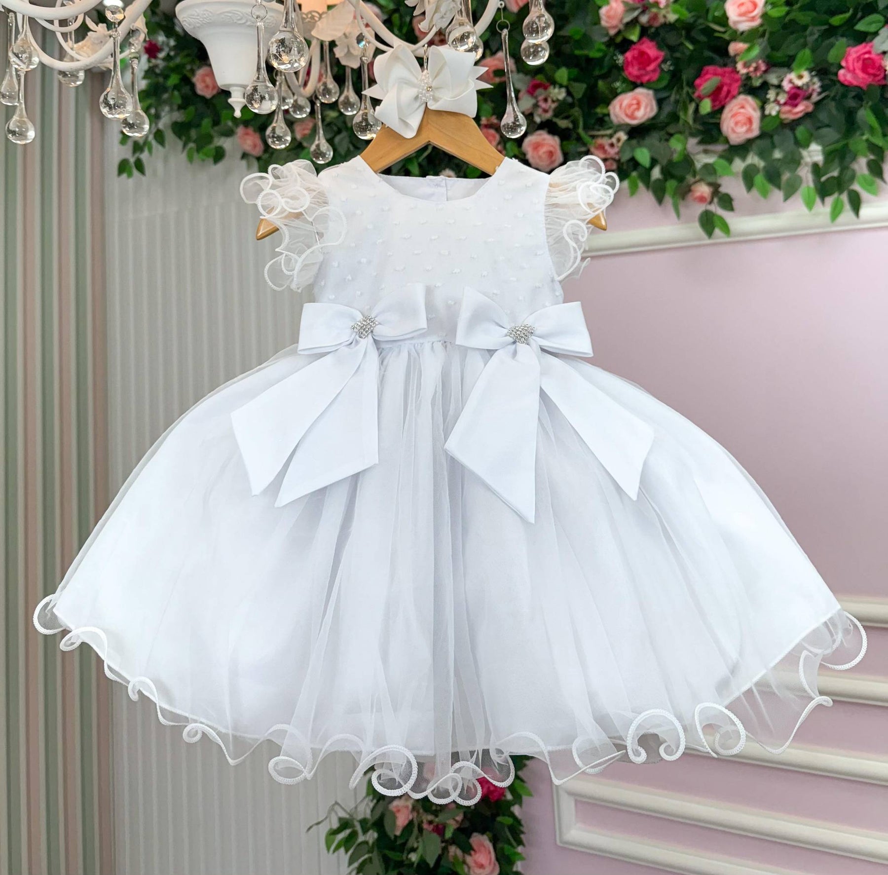Vestido Marie Bebe Mia Branco - Leveza e Elegância para Meninas | Bebeloo Kids