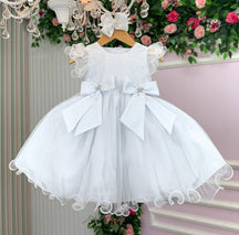 Vestido Marie Bebe Mia Branco - Leveza e Elegância para Meninas | Bebeloo Kids