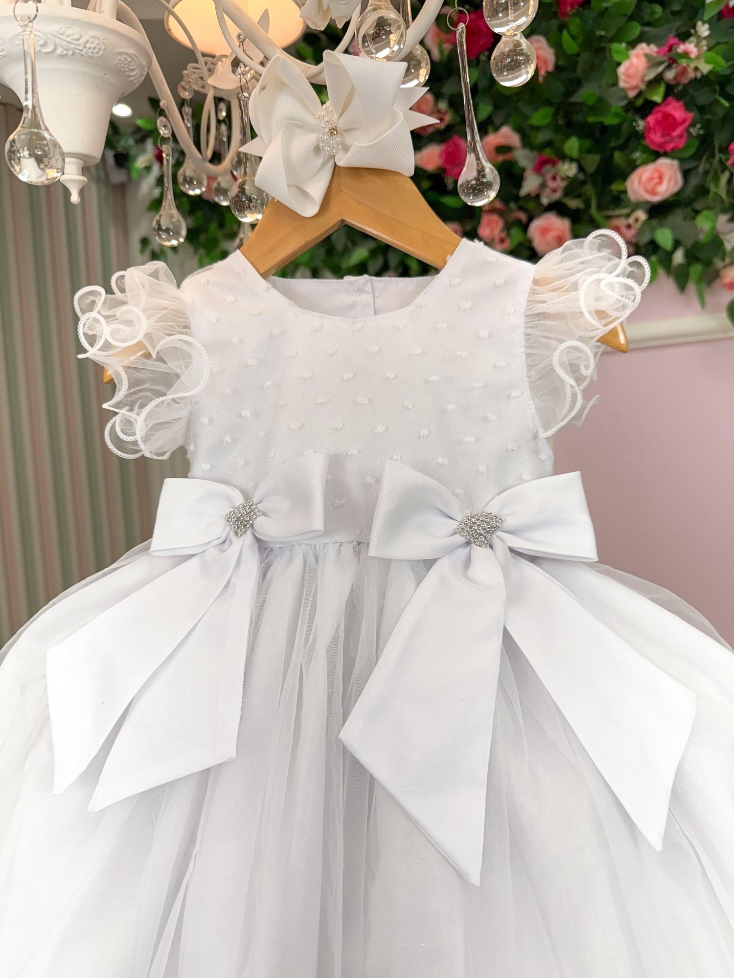 Vestido Marie Bebe Mia Branco - Leveza e Elegância para Meninas | Bebeloo Kids