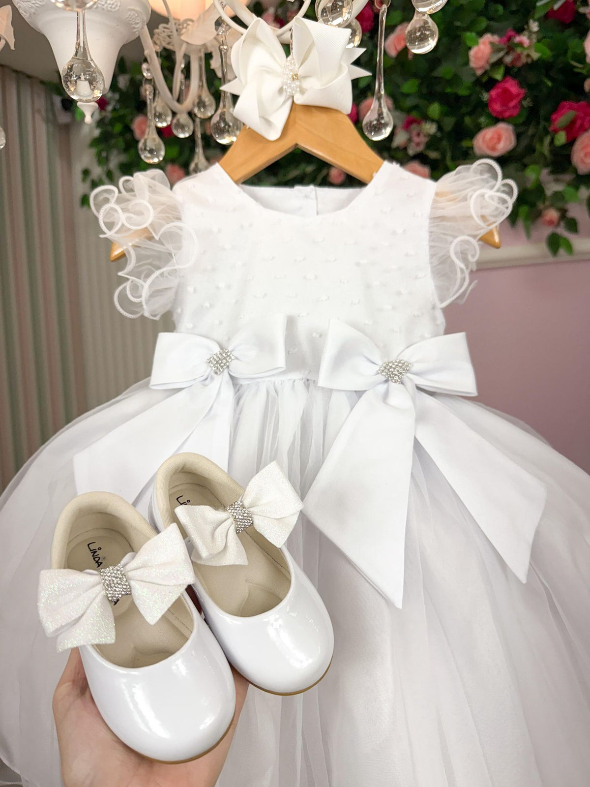 Vestido Marie Bebe Mia Branco - Leveza e Elegância para Meninas | Bebeloo Kids