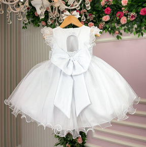 Vestido Marie Bebe Mia Branco - Leveza e Elegância para Meninas | Bebeloo Kids
