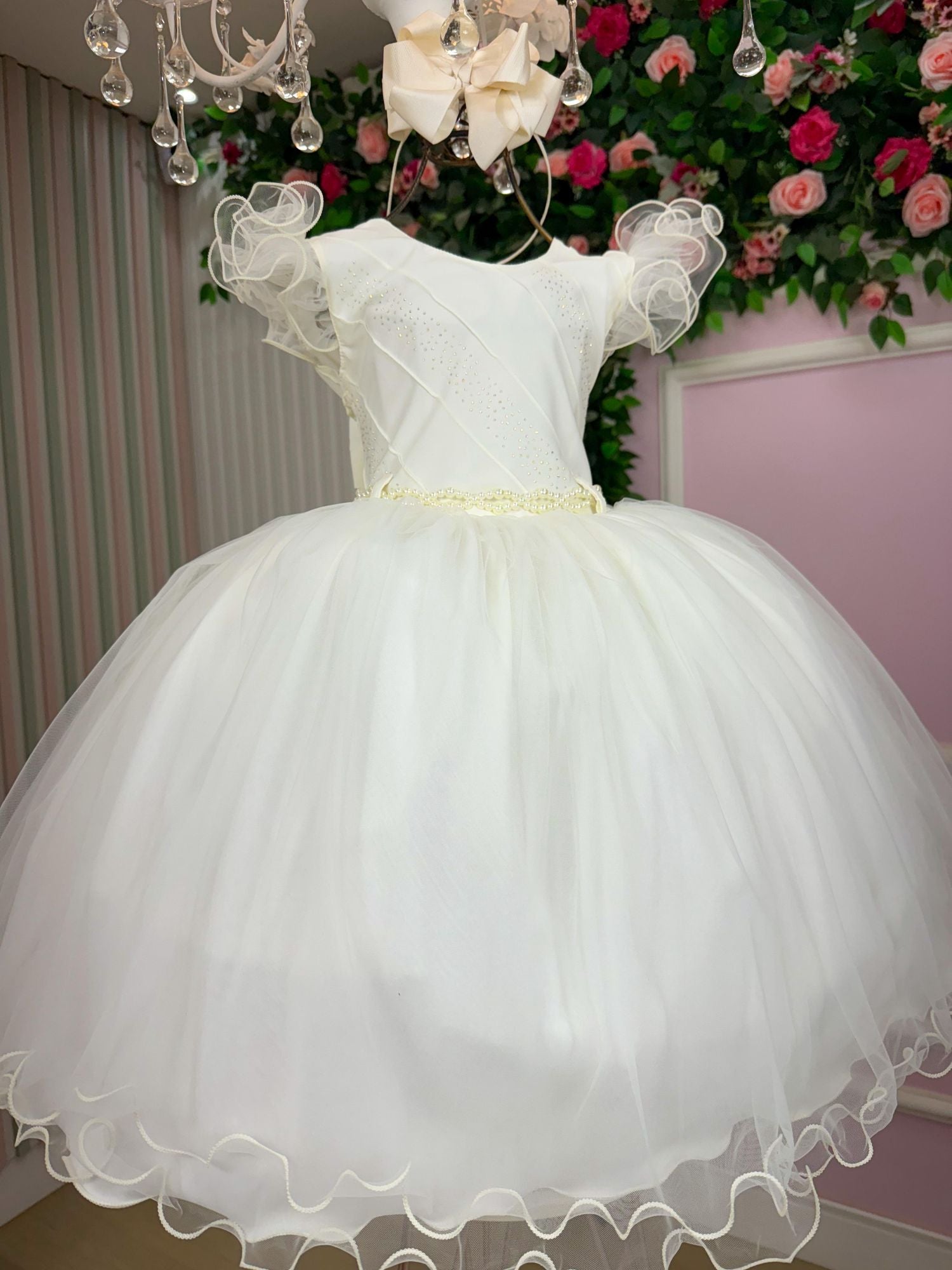 Vestido Infantil Menina Bonita Zoe Off - Leveza e Elegância para Meninas | Bebeloo Kids