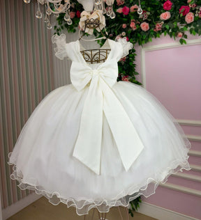 Vestido Infantil Menina Bonita Zoe Off - Leveza e Elegância para Meninas | Bebeloo Kids