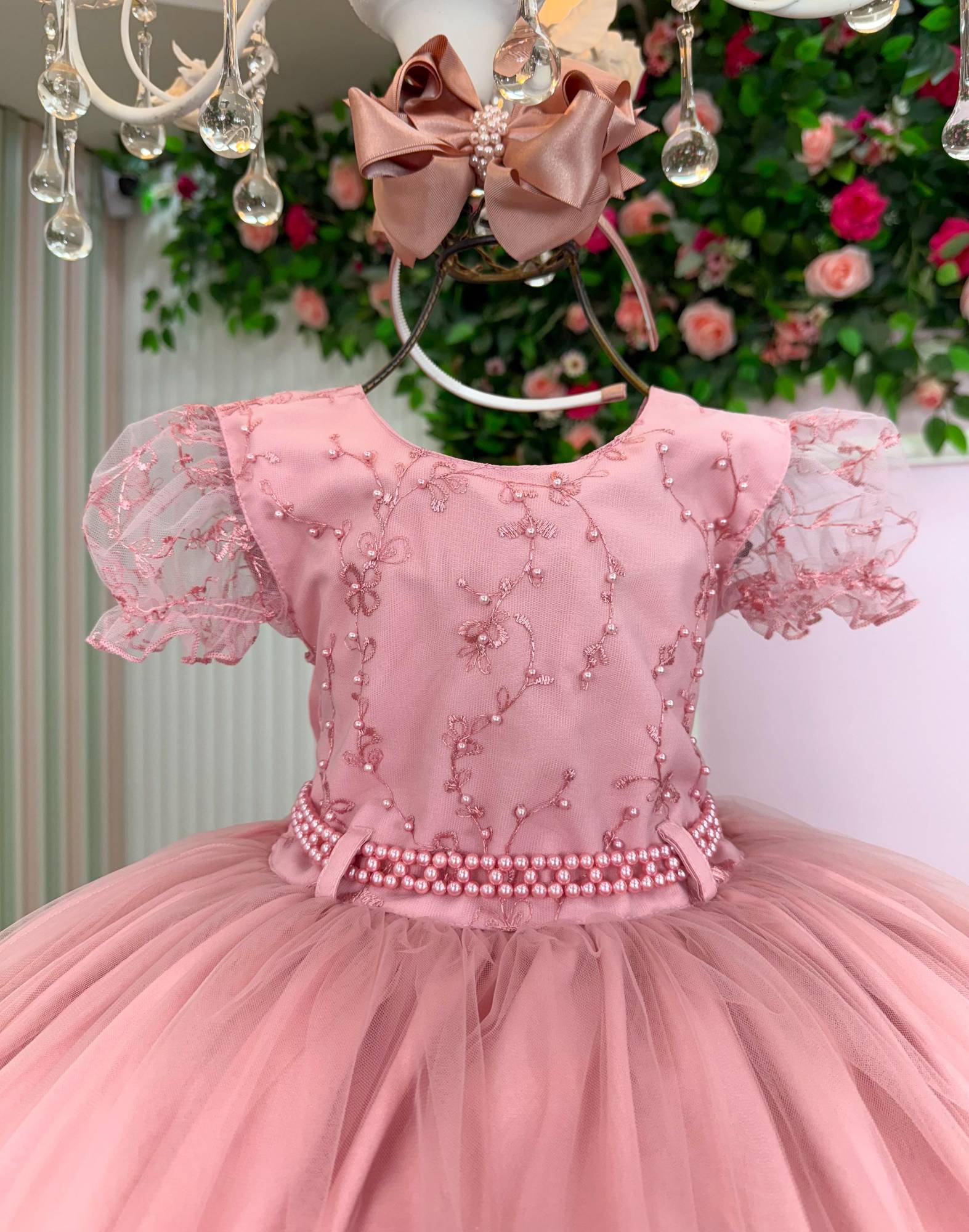 Vestido Infantil Menina Bonita Milene Rose - Leveza e Elegância para Meninas | Bebeloo Kids