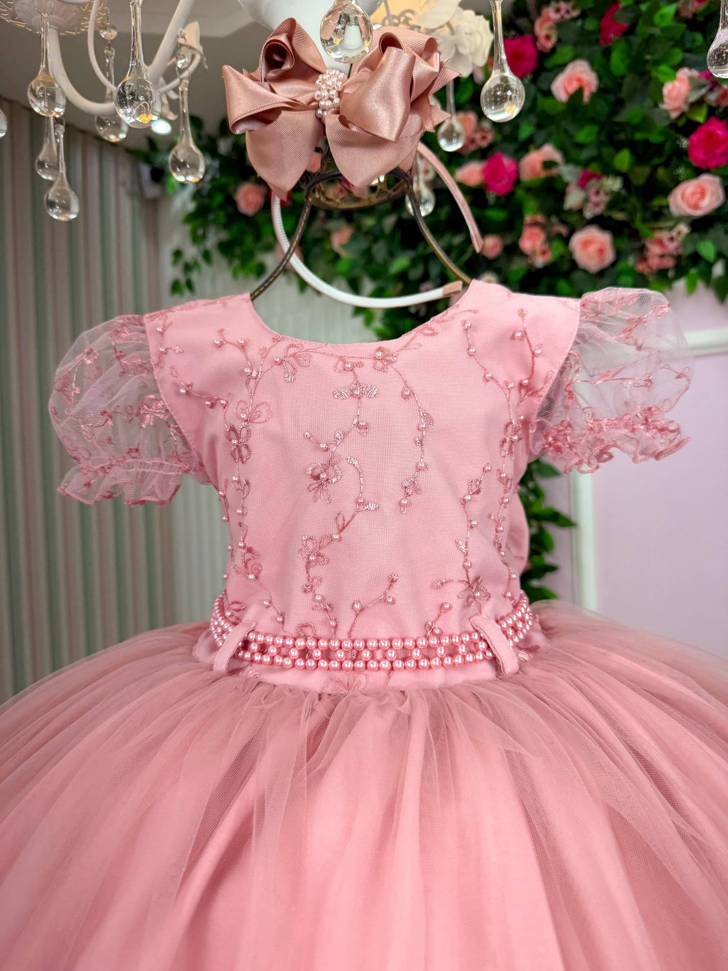 Vestido Infantil Menina Bonita Milene Rose - Leveza e Elegância para Meninas | Bebeloo Kids