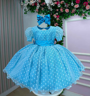 Vestido Marie Azul Tiffany Bolinhas (VESTMARIEAZLTFFNBLNHS)