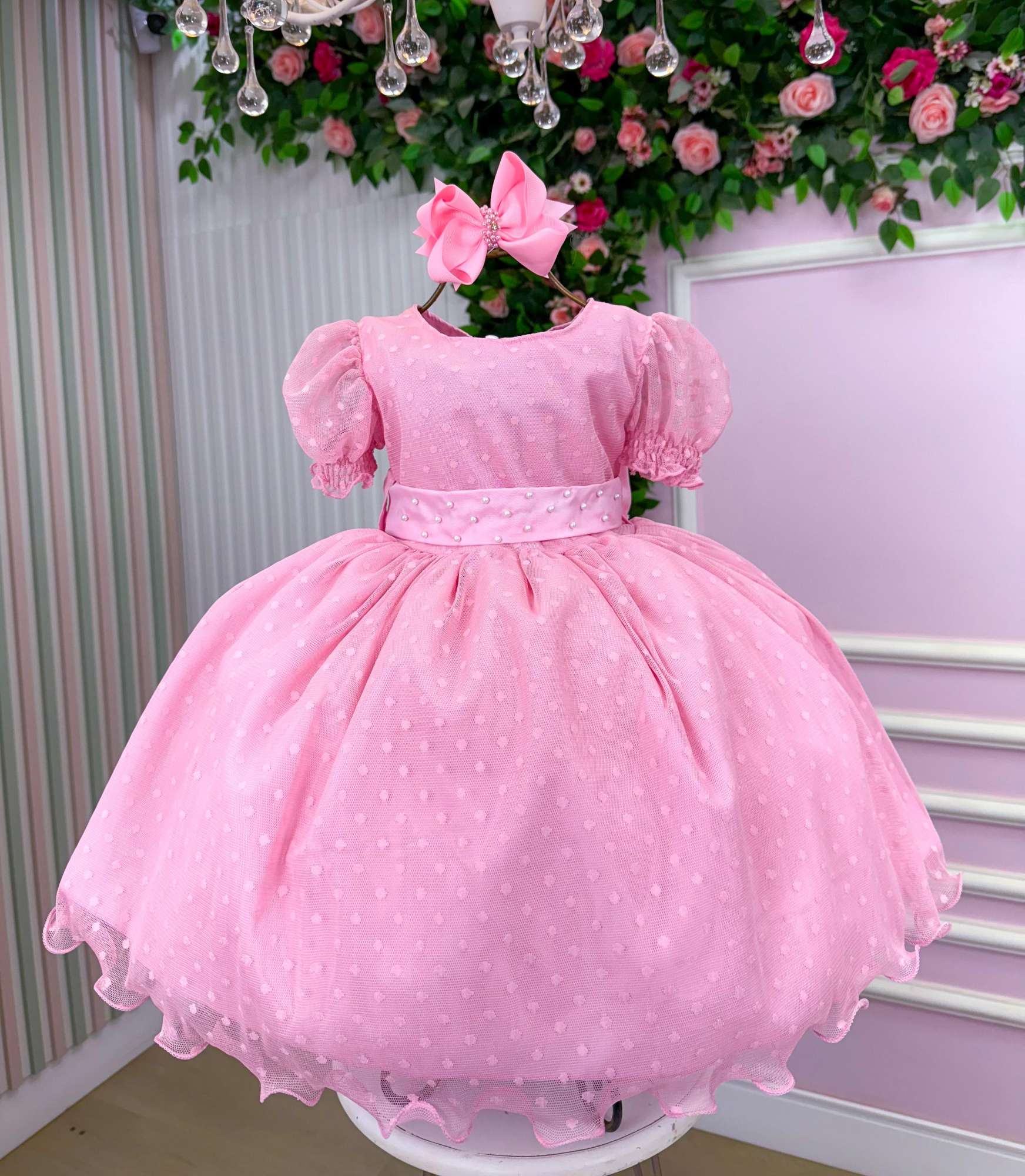 Vestido Marie Rosa Bebe Bolinhas (VESTMARIERSBBBLNHS)