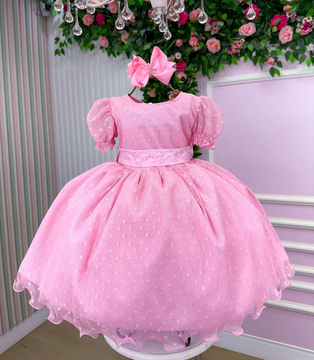 Vestido Marie Rosa Bebe Bolinhas | Bebeloo Kids