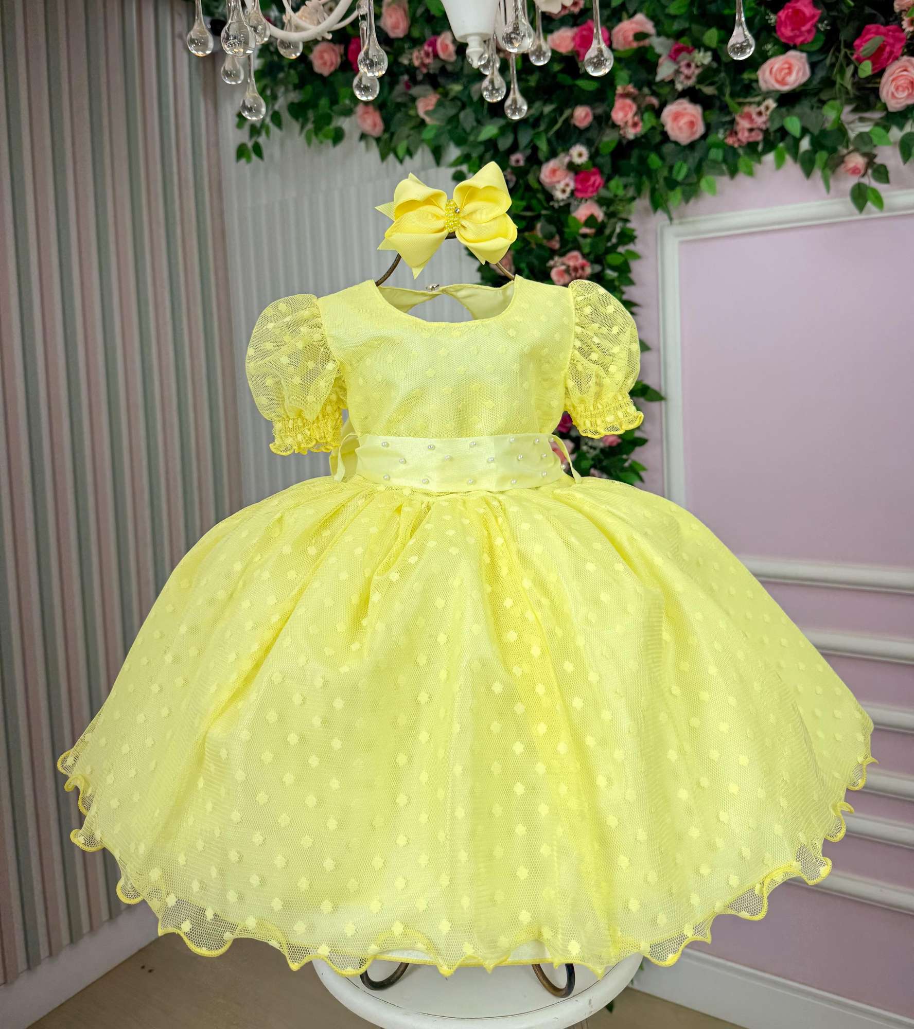 Vestido Marie Amarelo Bolinhas - Leveza e Elegância para Meninas | Bebeloo Kids