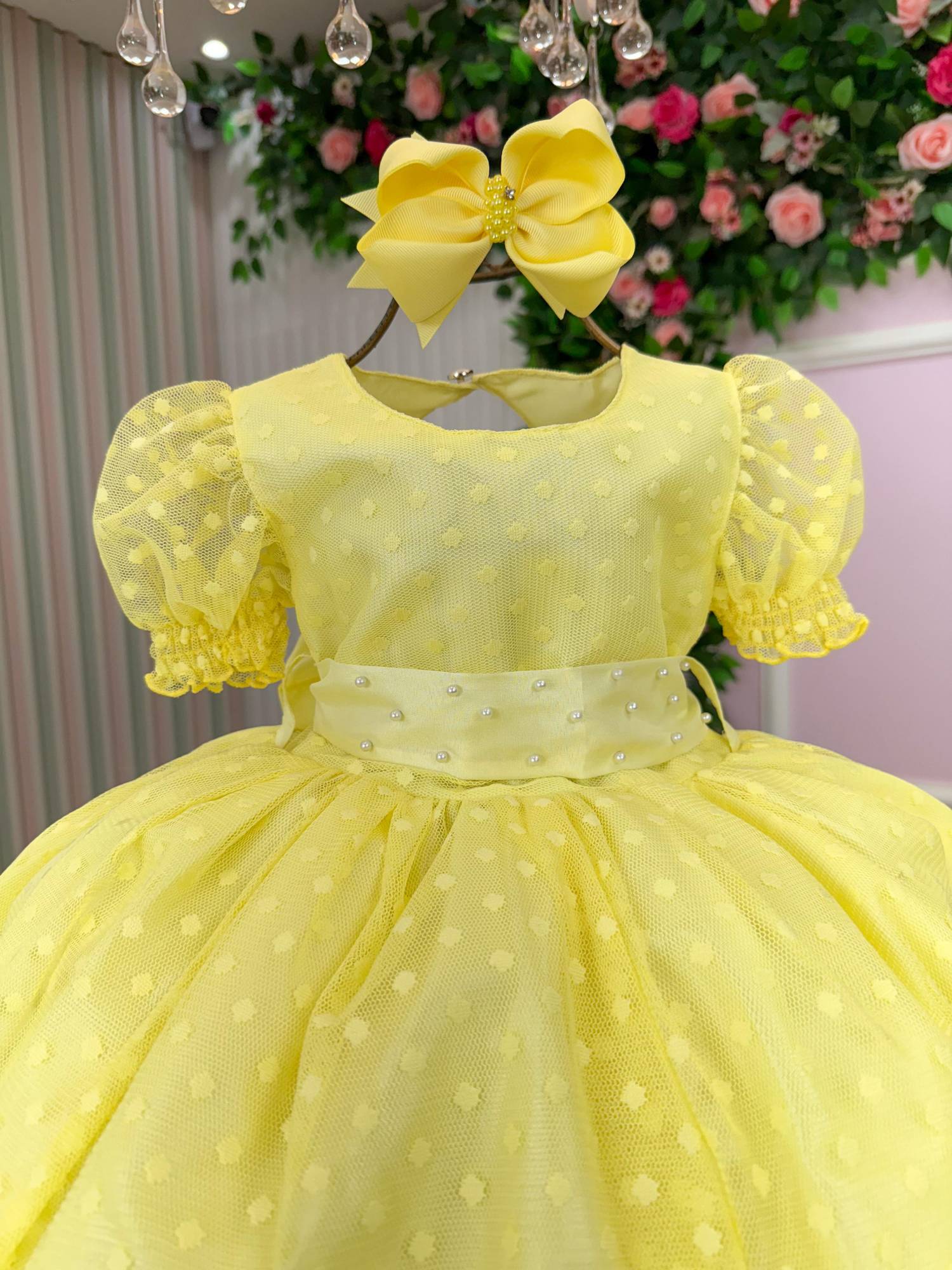 Vestido Marie Amarelo Bolinhas - Leveza e Elegância para Meninas | Bebeloo Kids