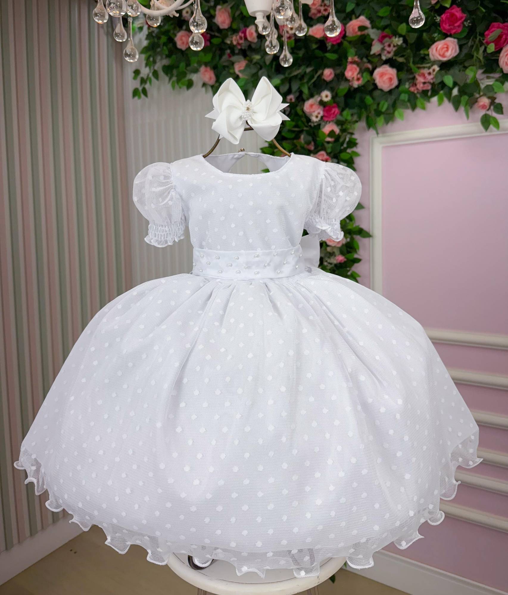 Vestido Marie Branco Bolinhas (VESTBRNCBOL)