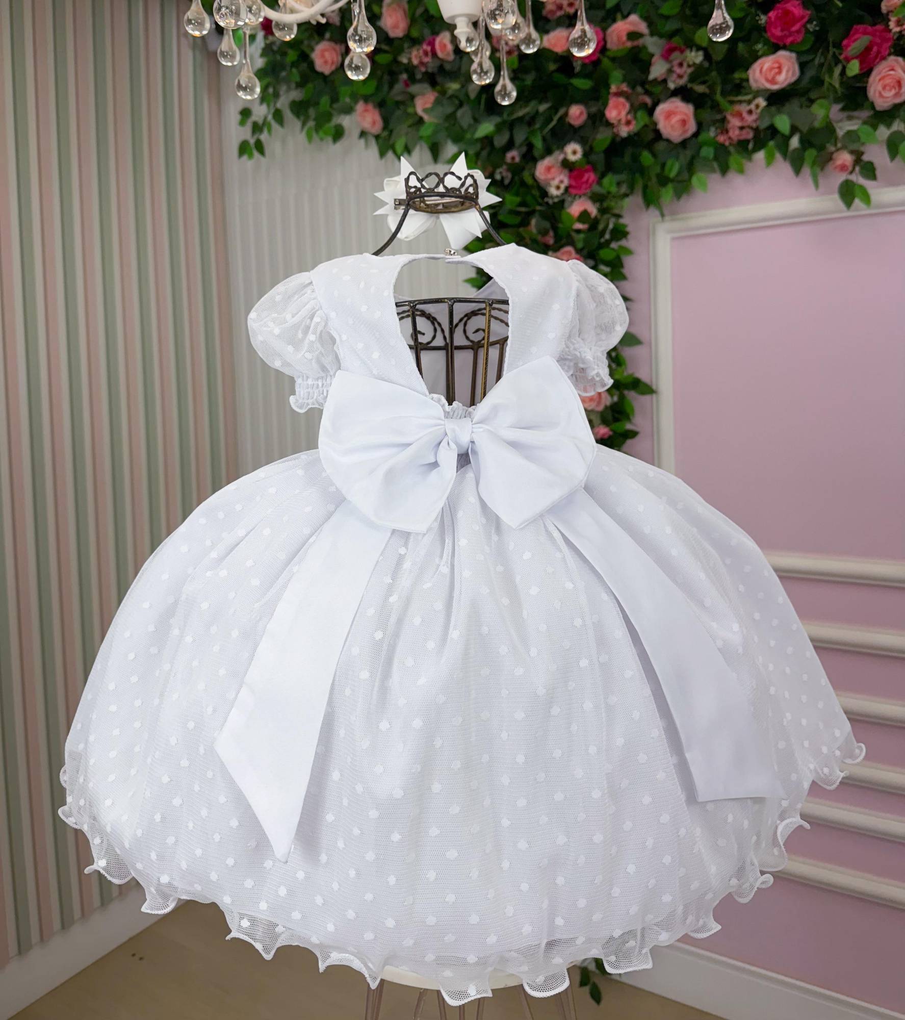 Vestido Marie Branco Bolinhas (VESTBRNCBOL)