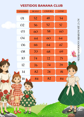 Vestido Banana Club Fernanda Branco Floral - Leveza e Elegância para Meninas | Bebeloo Kids