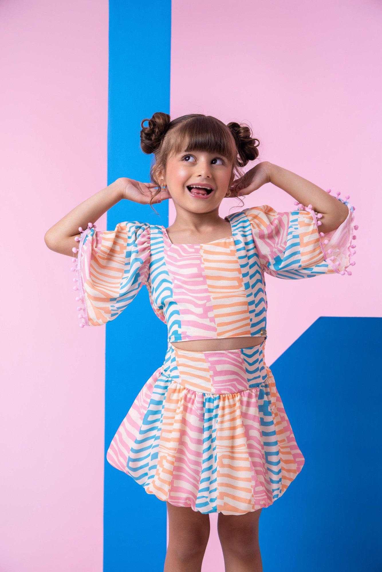 Conjunto Banana Club Alice Rosa Bebe - Estilo Delicado para o Dia a Dia | Bebeloo Kids