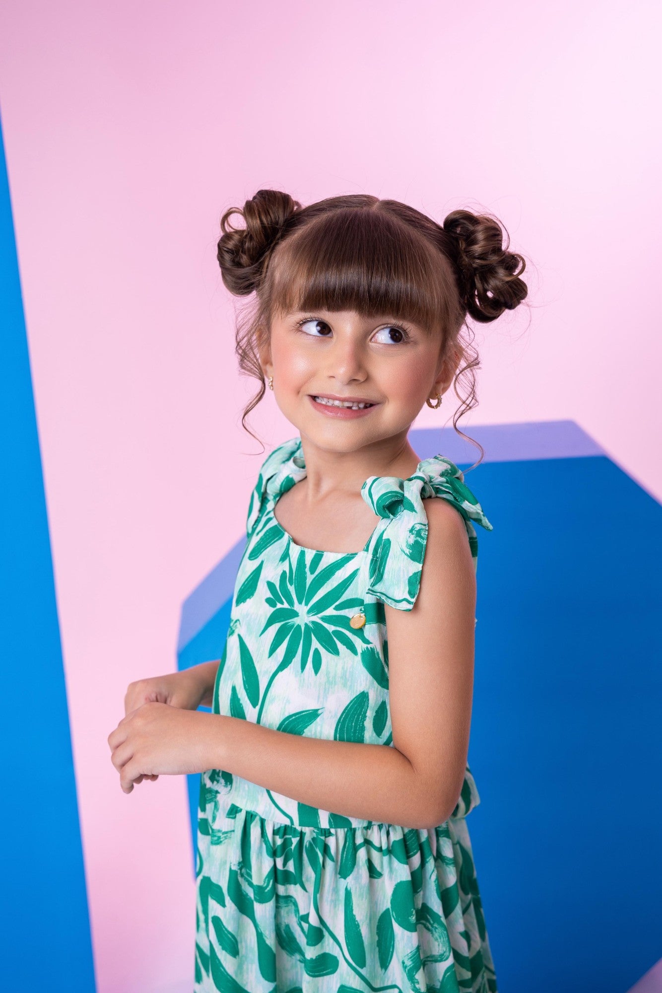Vestido Banana Club Dandara Verde - Leveza e Elegância para Meninas | Bebeloo Kids
