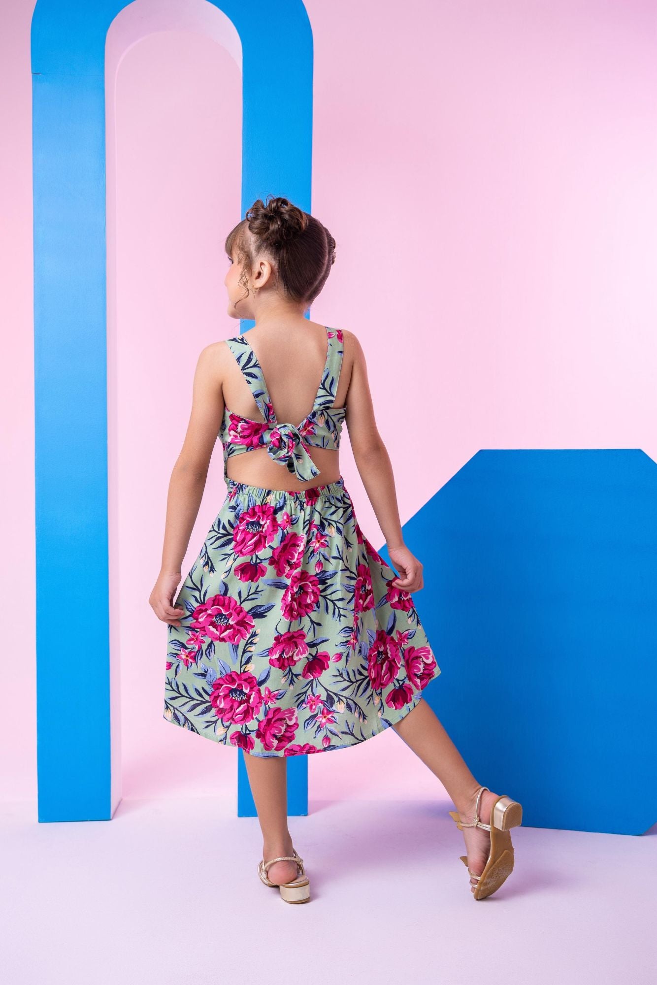 Vestido Banana Club Emily Verde - Leveza e Elegância para Meninas | Bebeloo Kids