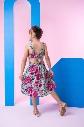 Vestido Banana Club Emily Verde - Leveza e Elegância para Meninas | Bebeloo Kids