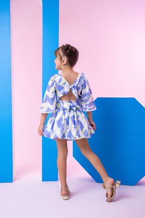 Conjunto Banana Club Alissa Azul e Verde - Estilo Delicado para o Dia a Dia | Bebeloo Kids